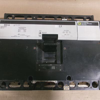 Square D NAF NAL NAF36800 3 Pole 800 Amp 600v Circuit Breake