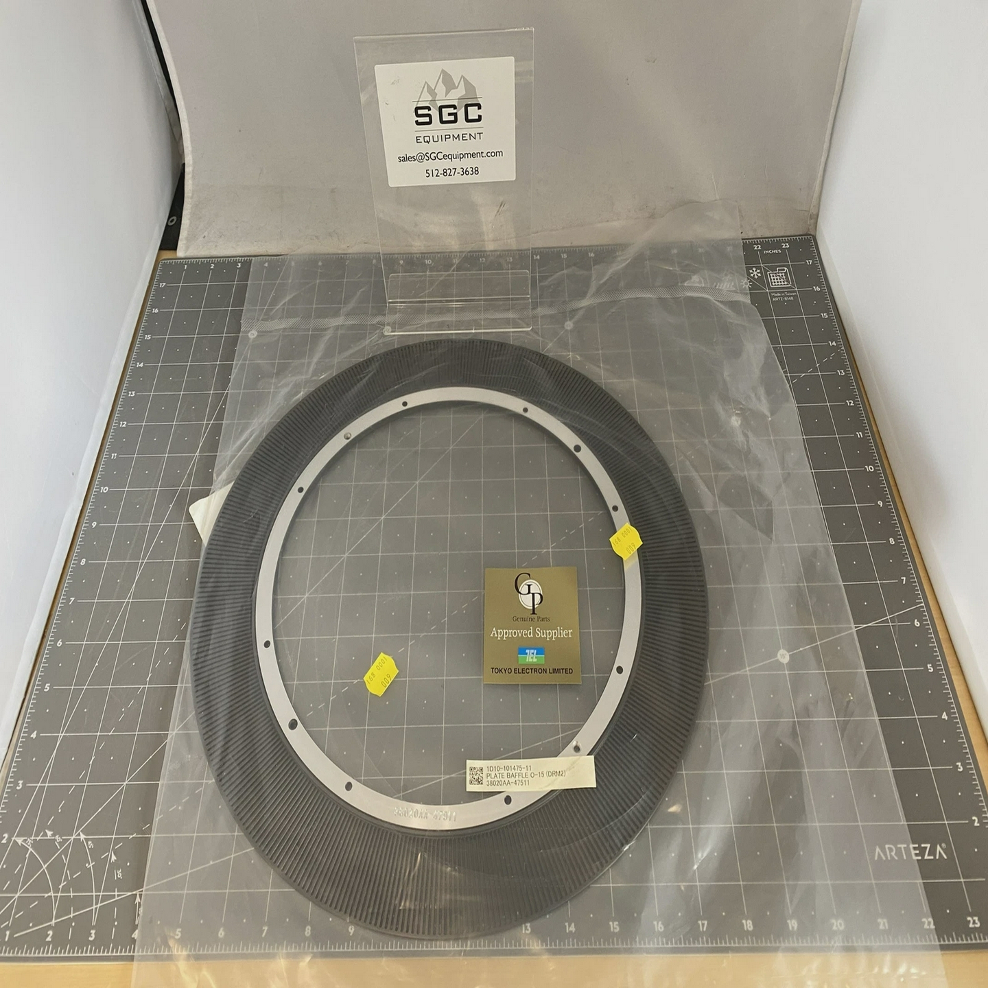 TokyoElectron/TEL板挡板O-15(DRM2)PN:1D10-101475-11