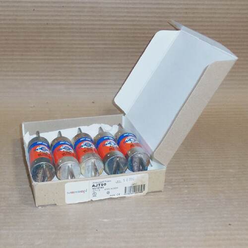 NEW BOX OF 5 MERSEN AJT90 AMPTRAP FUSES SMART SPOT 600V FUSE