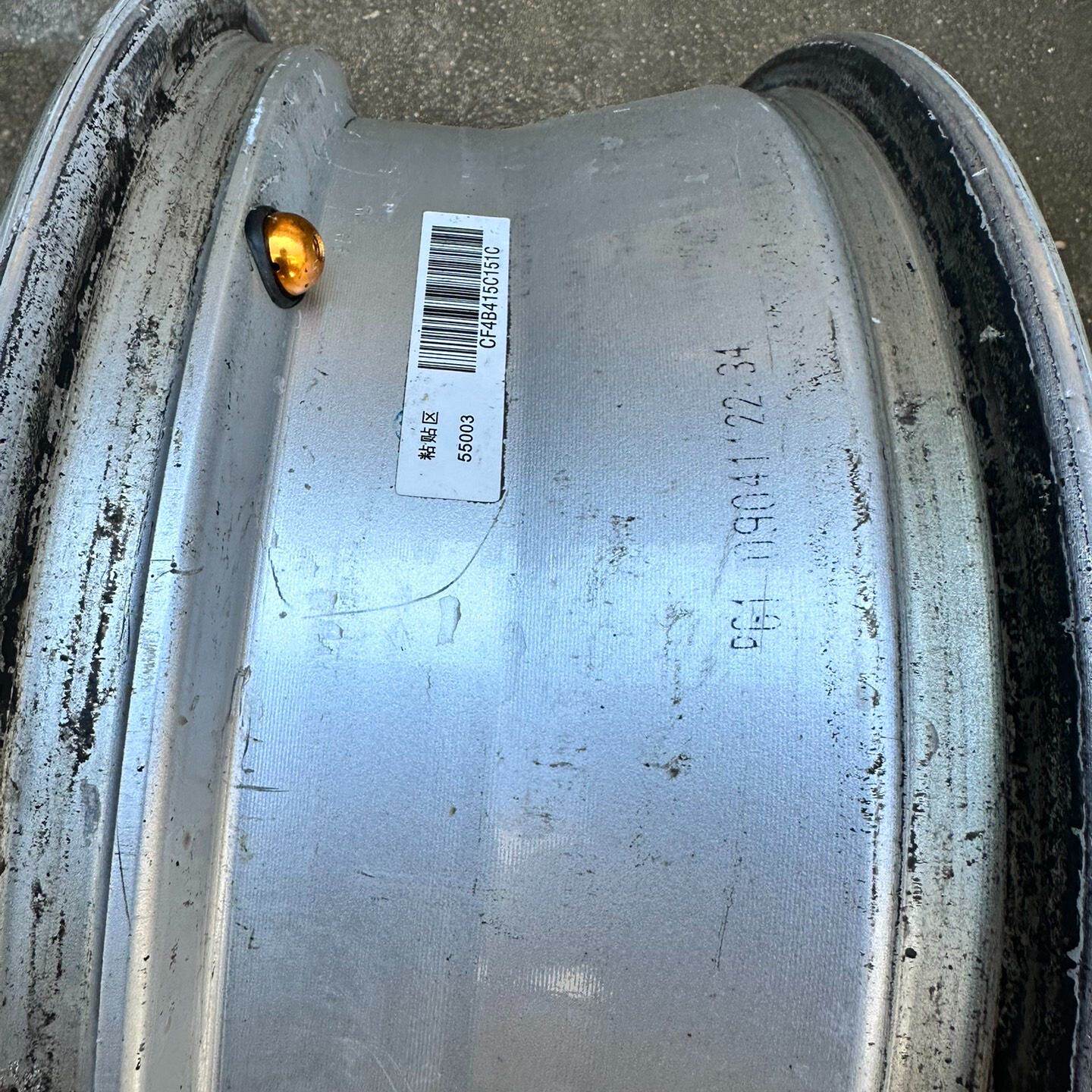 日产骐达17寸铝合金轮毂拆车件，孔距5x114.3适用尼桑多--议价商