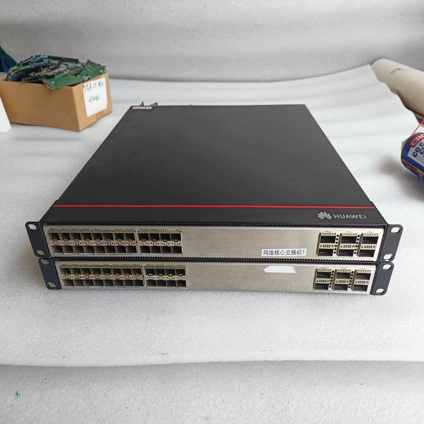华为 S5732-H24S6Q 三层网管光口交换机 ,实物拍