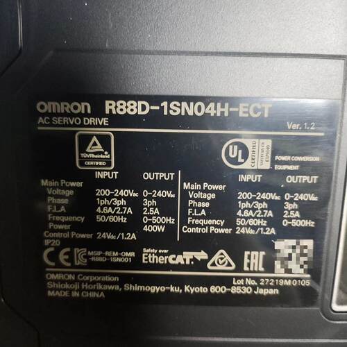 伺服驱动器R88D-1SN04H-ECT，400W，带议价