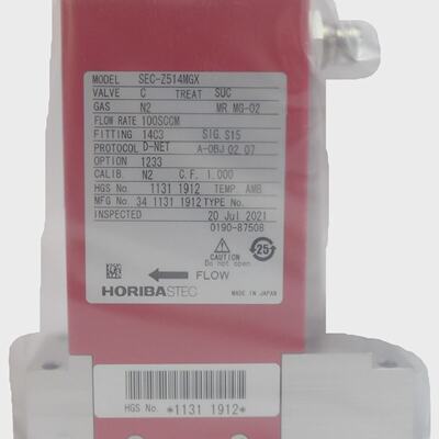 Horiba SECZ514MGX Mass Flow Controller MFC Z500 100 SCCM N2