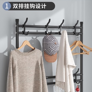 简易鞋 柜收纳马小 架门口家用一体式 宿舍防尘多层衣帽架2023鞋