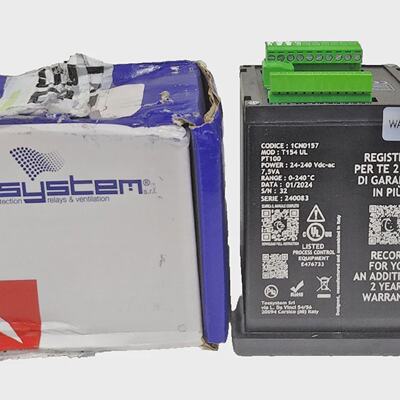 *NEW IN BOX* TECSYSTEM T154 TEMPERATURE PROTECTION RELAYCONT