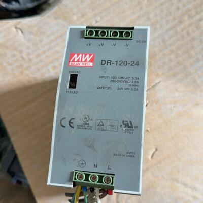 议价明纬MEANWELLDR12024开关电源台湾适用