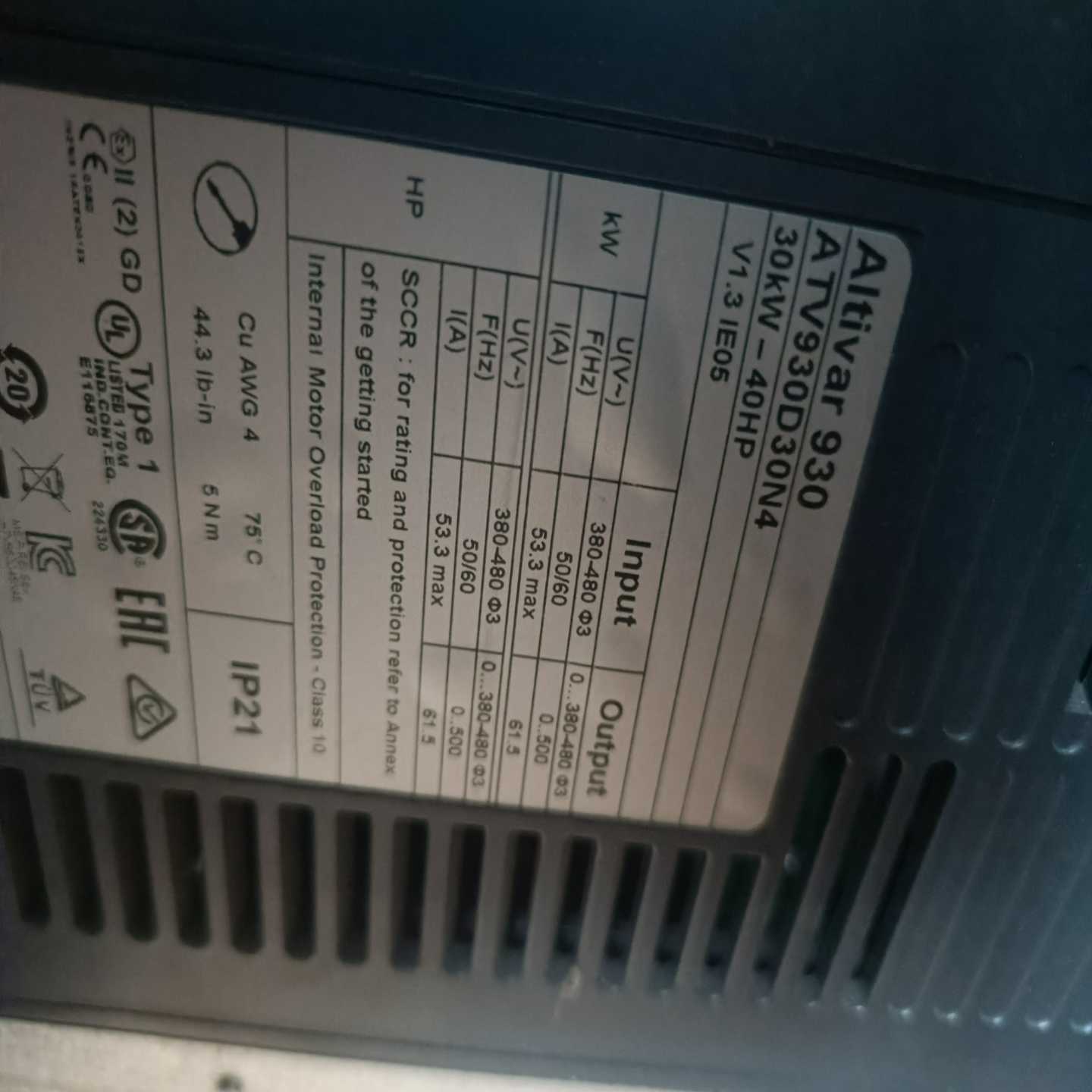 ATV930D30N4 施耐德ATV930 变频器一台！【博航商行】