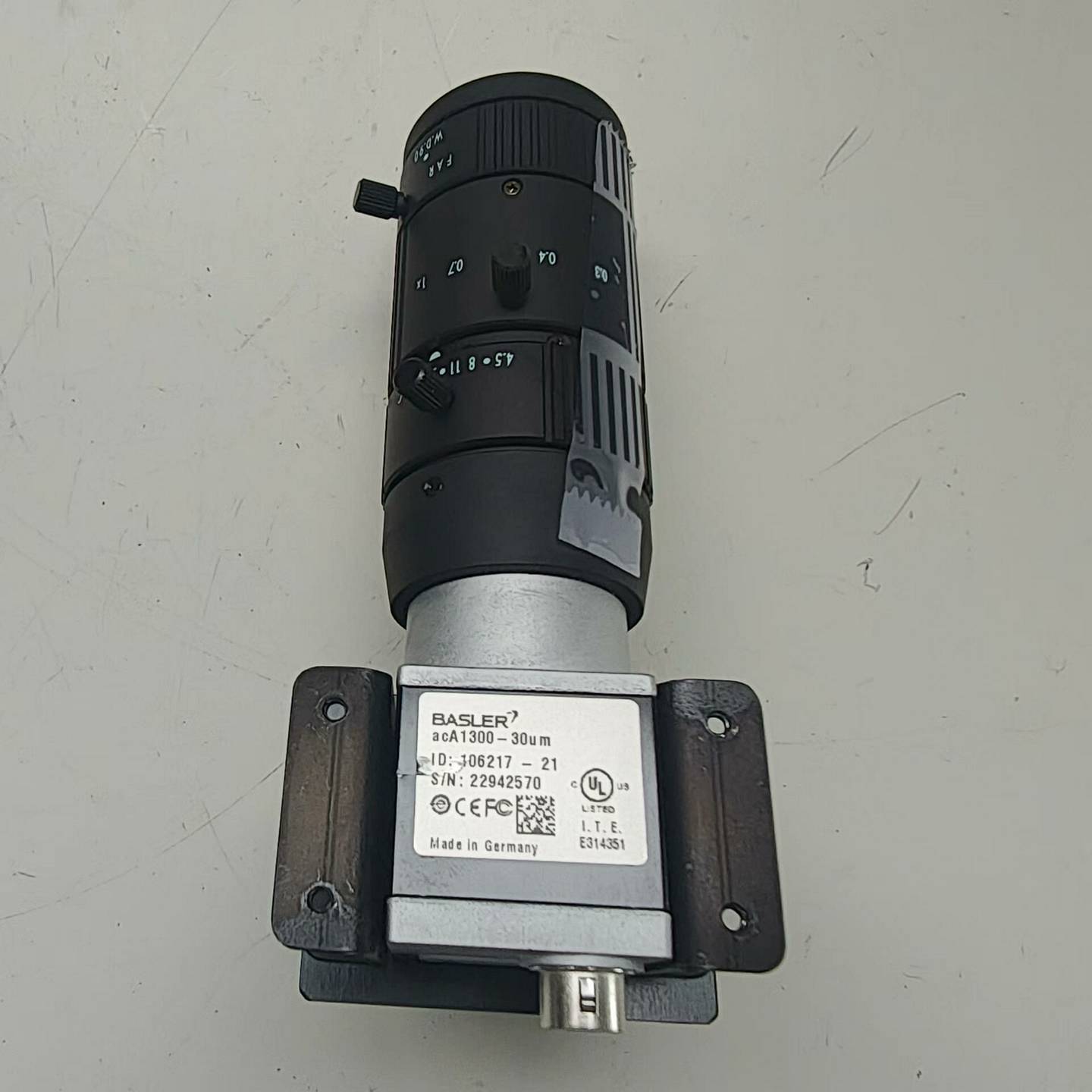 BASLER巴斯勒二手工业相机acA1300-30um含镜头--议价商品