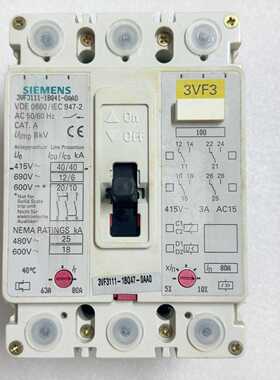 断路器3VF3111-1BQ47-0AA03VF3询价