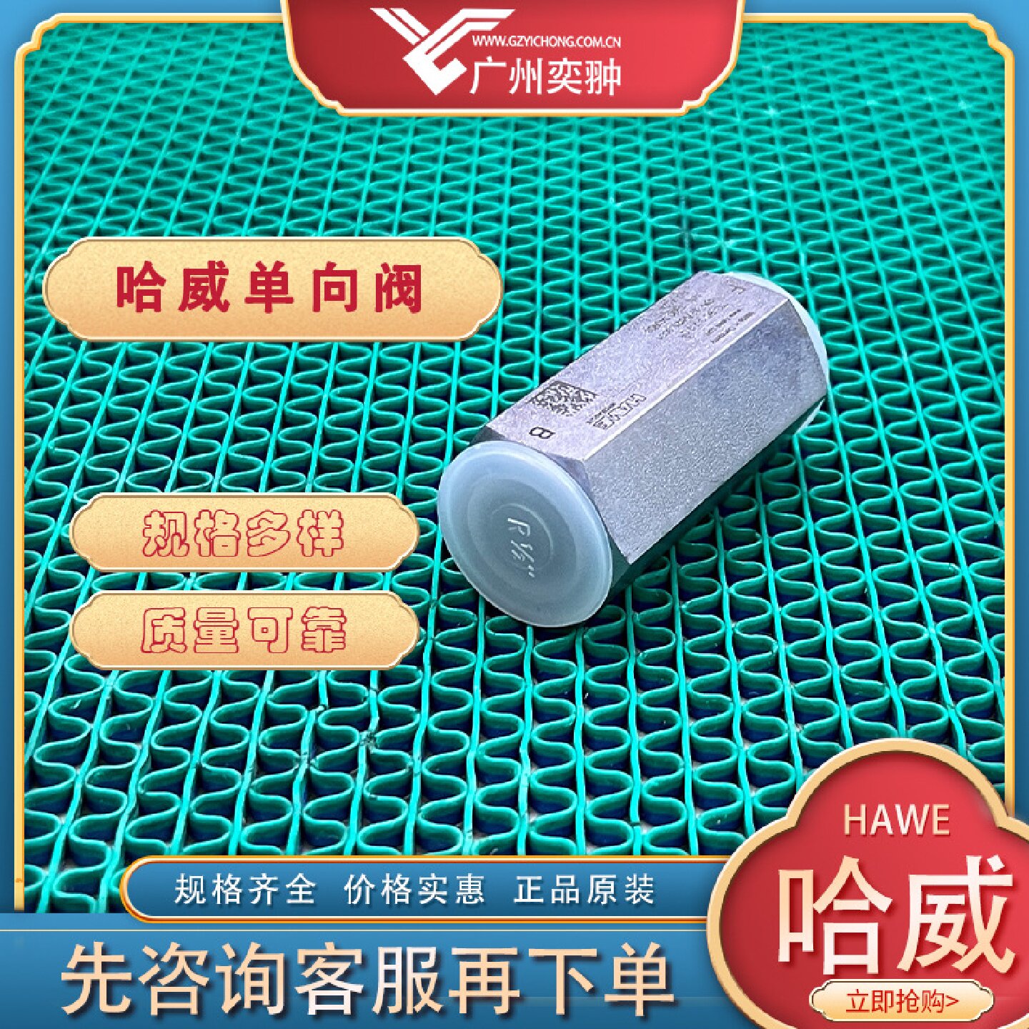 寻X进口HAWE哈威RK0G单向阀原装供应RK系列