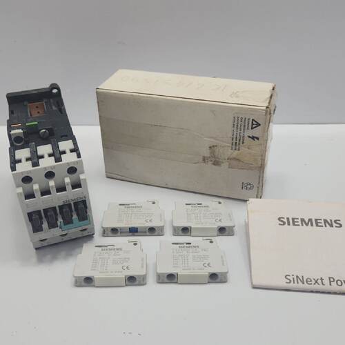 Contactor Siemens 3TR33 000B Con Bloque De Interruptor Auxil