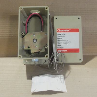 New Raychem AMCF5 Thermostat Nema 4X 22 Amp  120240VAC SPST