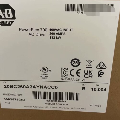 询-20BC260A3AYNACC0AB变频器三相输入400