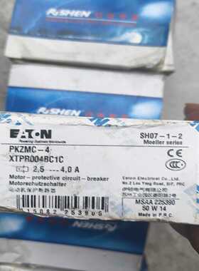 伊顿EATON电动机保护断路器PKZMC-4，型号XTPR0--议价商品