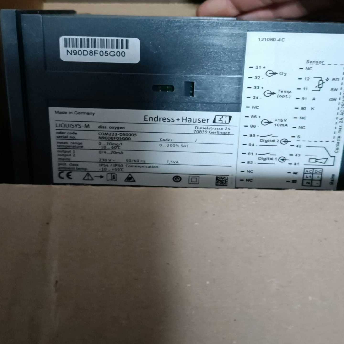 结束剩余处理EH变送器二次表CPM223-MR00