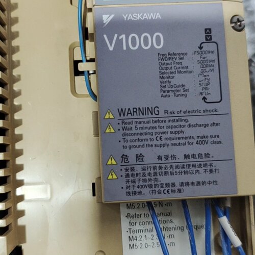 【询价】安川变频器V1000  7.5/5.5Kw，有4台1.5/0