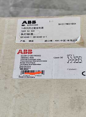 咨询-ABB热过载继电器T900SU-500355-500A