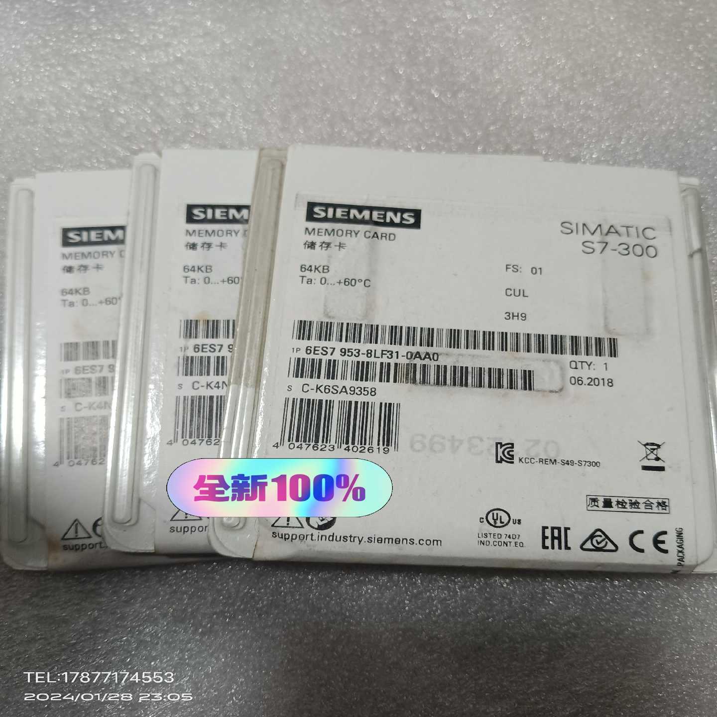 原厂原标953-8LF31储存卡64KB6ES795询价