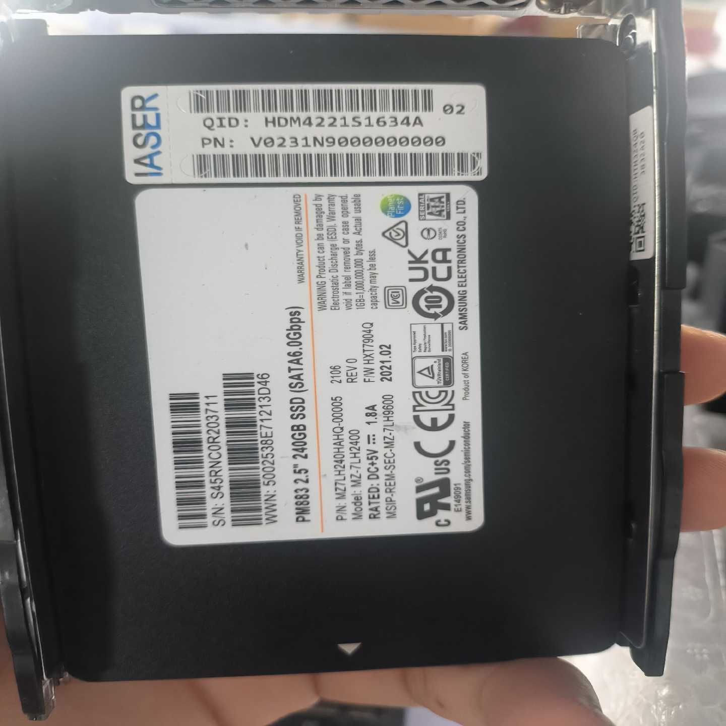 议价~PM883  240G  原拆 企业级固态硬盘 SSD