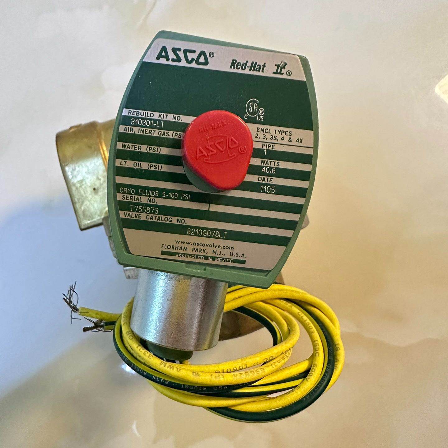 询原装防爆美国ASCO电磁阀8210G078LT