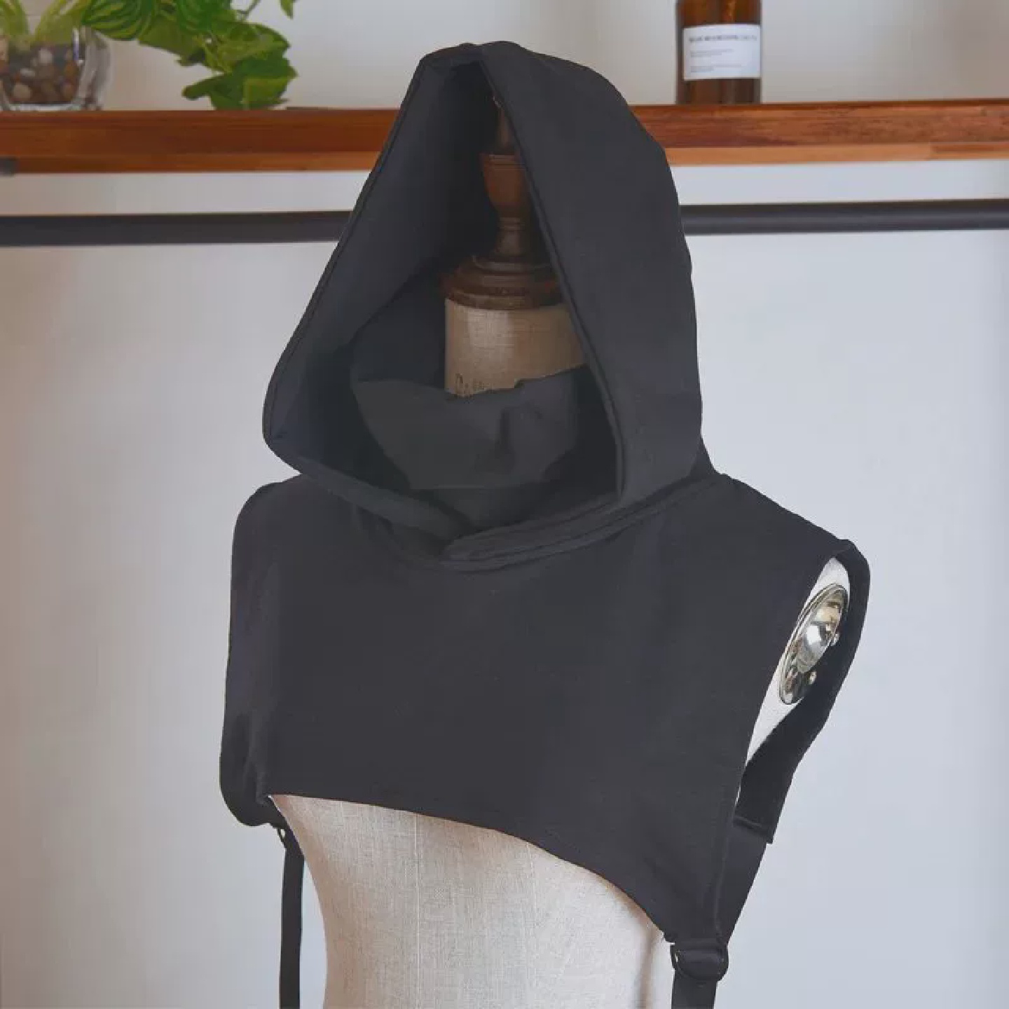 New Medieval Costumes Accessory Fake Collar Hooded Cape Cowl