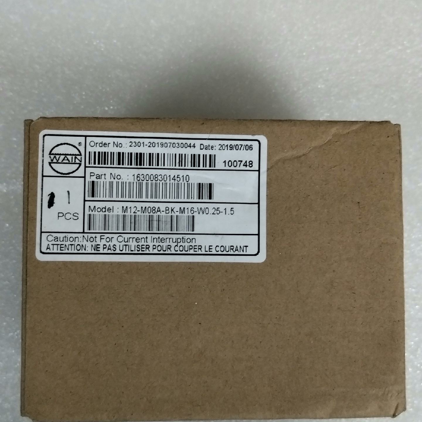 询价-WAIN连接器M12M08ABKM16W0.25图片