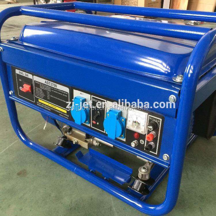 便携2/3kw汽油发电机外贸单相三相应急发电户外施工摆摊用电