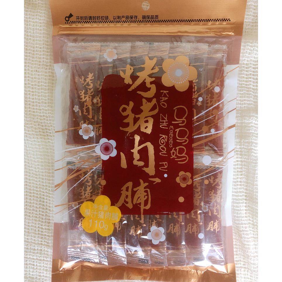 马马妈烤猪肉脯福建闽南特产辣味果汁味猪肉干休闲零食开袋即食