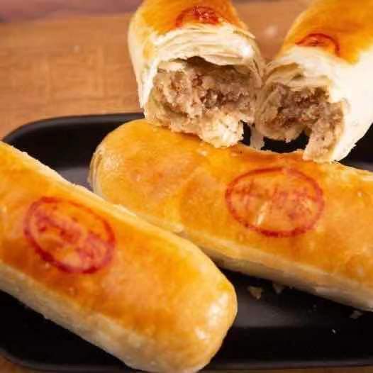 天津老城里牛舌饼老式咸味传统特产糕点心千层酥皮美食小吃零食