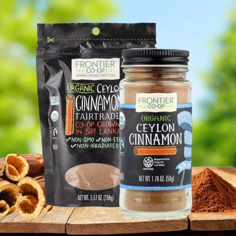美国Frontier Ceylon Cinnamon有机锡兰肉桂粉咖啡冲饮烘焙调料