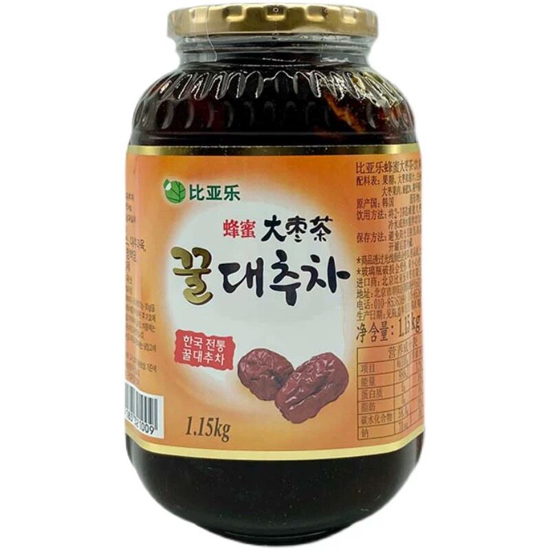 包邮 韩国进口比亚乐大枣茶 1150克蜂蜜大枣茶 量大优惠热饮