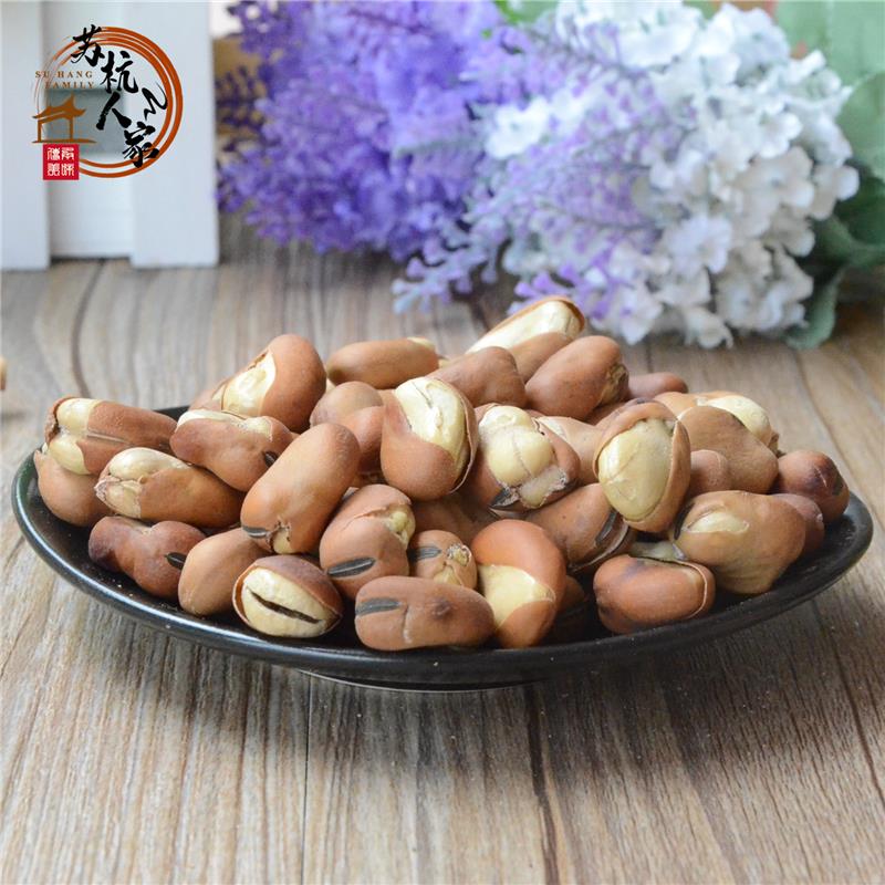 上海风味老庙特松豆 特酥豆 盐炒豆 蚕豆酥脆炒货散装 500g