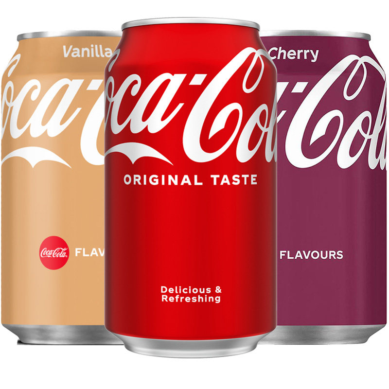 德国进口Coca Cola樱桃可乐 香草可乐330ml 可口可乐碳酸饮料汽水