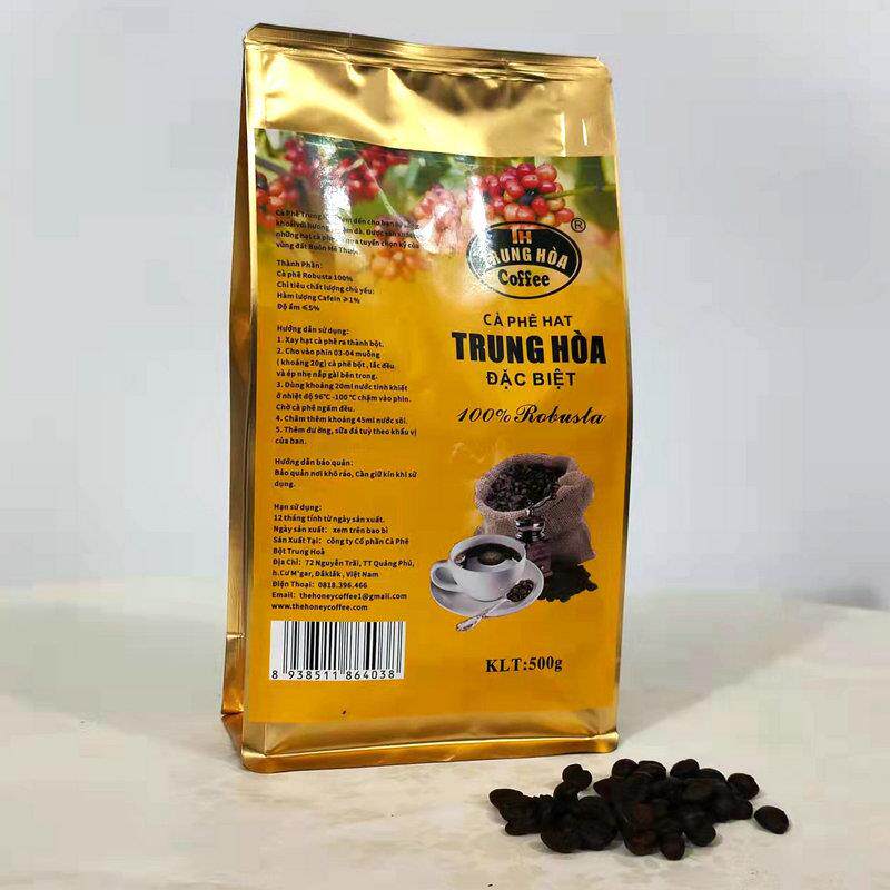 越南TRUNG HOA中和深度烘焙罗布斯塔猫屎咖啡豆粉提神油脂丰富