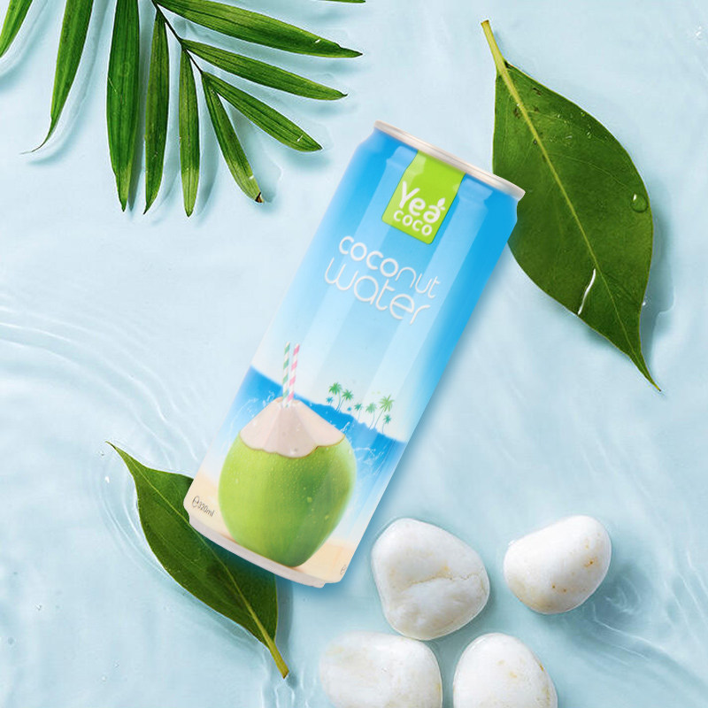 越南进口YeaCoco椰裹99%椰子水青椰320ml*24罐/箱冷藏口感更佳
