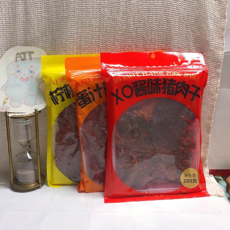 味友蜜汁味猪肉脯XO酱猪肉干柠檬味猪肉脯休闲零食福建闽南特产