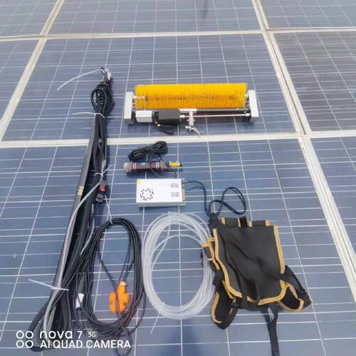 光伏板清洗机滚刷清洁刷太阳能电动大棚机器人光伏清洁