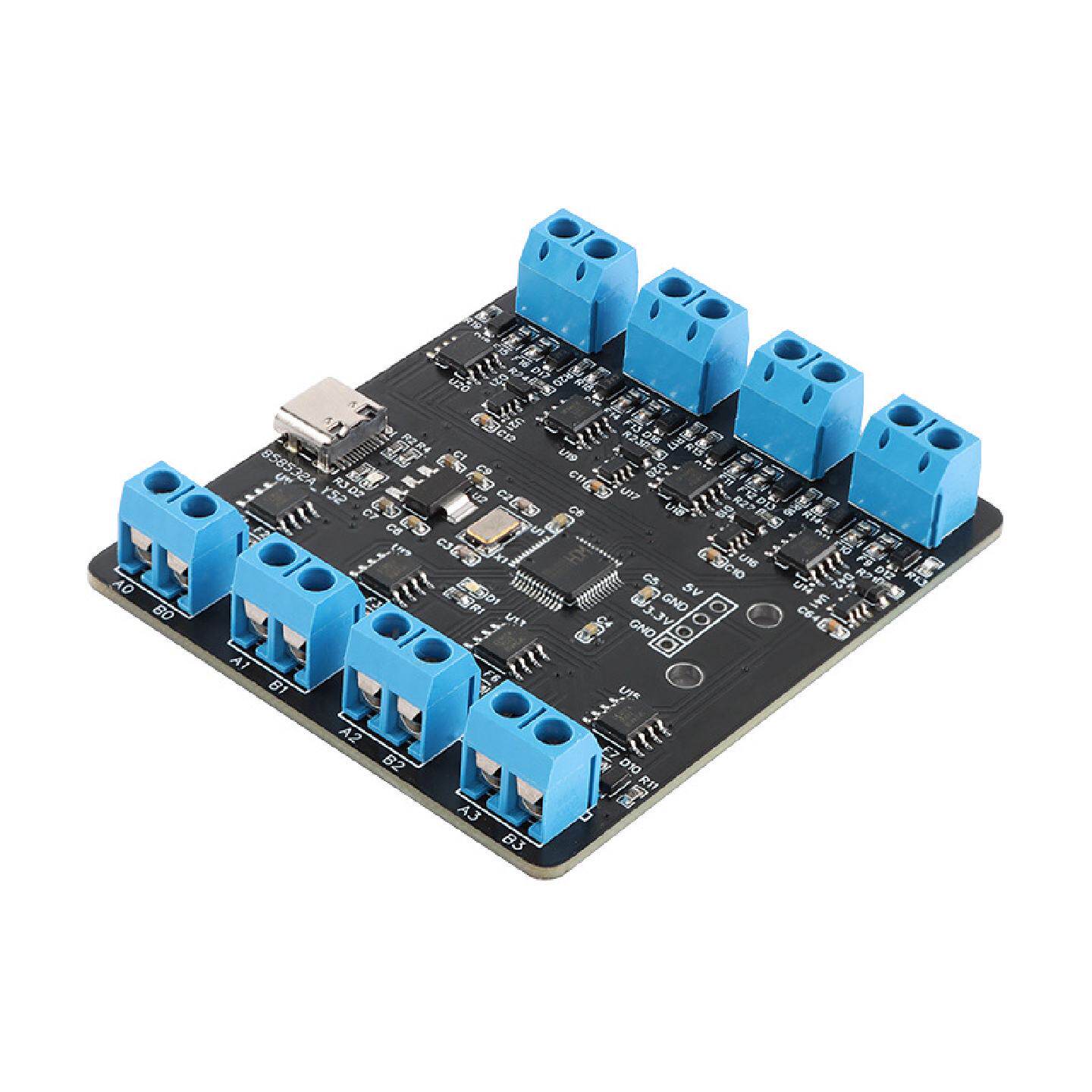 原装YR-6028/USB转8路RS485串口Type-C转8个RS485多路uart集线器