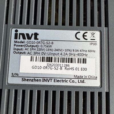 询价-英威腾0.75KW变频器型号GD100R7GS2B