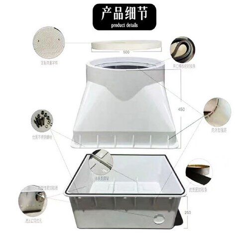 玻璃钢水表井新农村自来水改造成品复合树脂水表箱地埋水表观察井