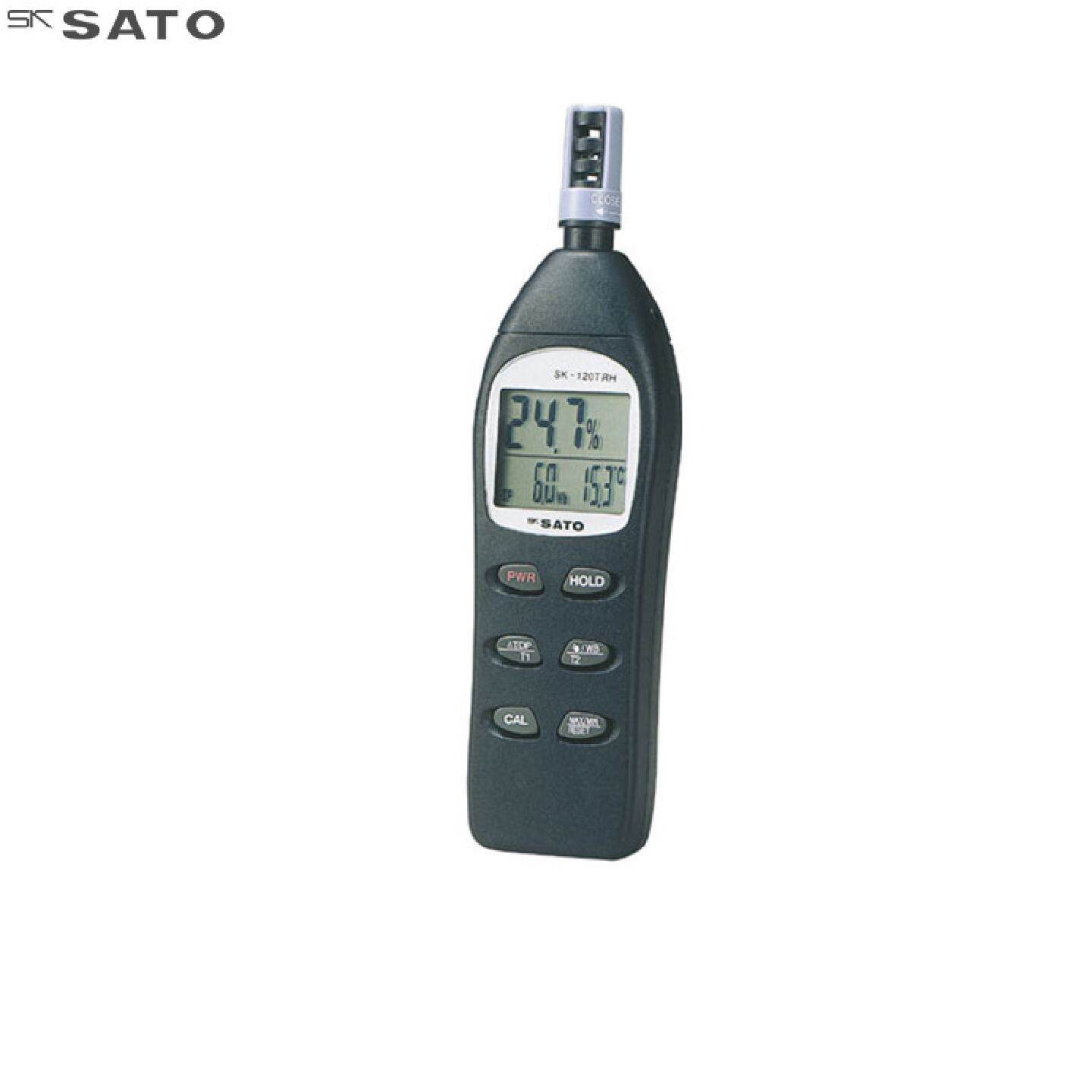 日本skSATO数显式温湿度计笔式温湿度仪大屏空调专用温度湿度计