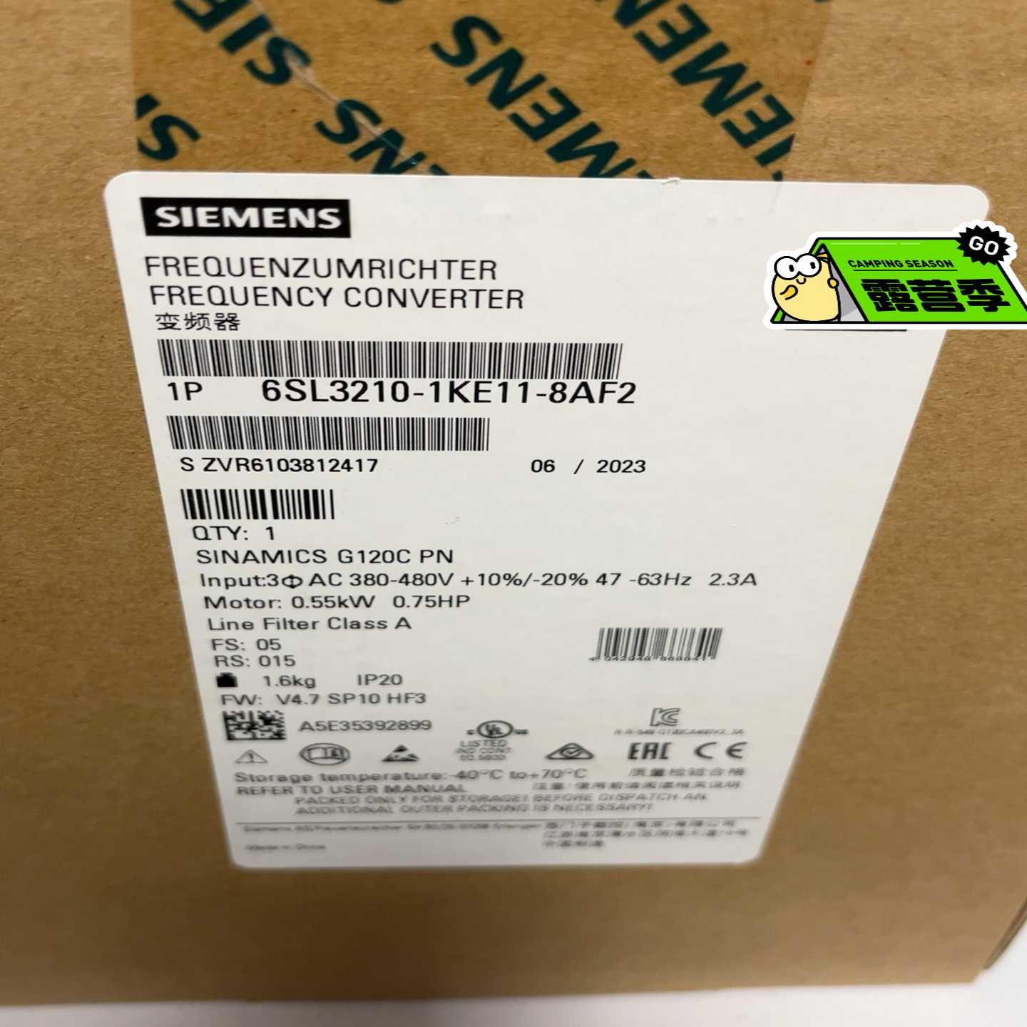 6SL3210-1KE11-8AF2未拆封询价