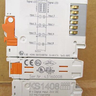 Beckhoff KS1408 8X Digital Input 24VDC   50517HM