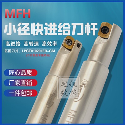 悍狮霸MFH快进给铣刀杆小径1刃2刃3刃刀杆LPGT010201ER-GM刀片