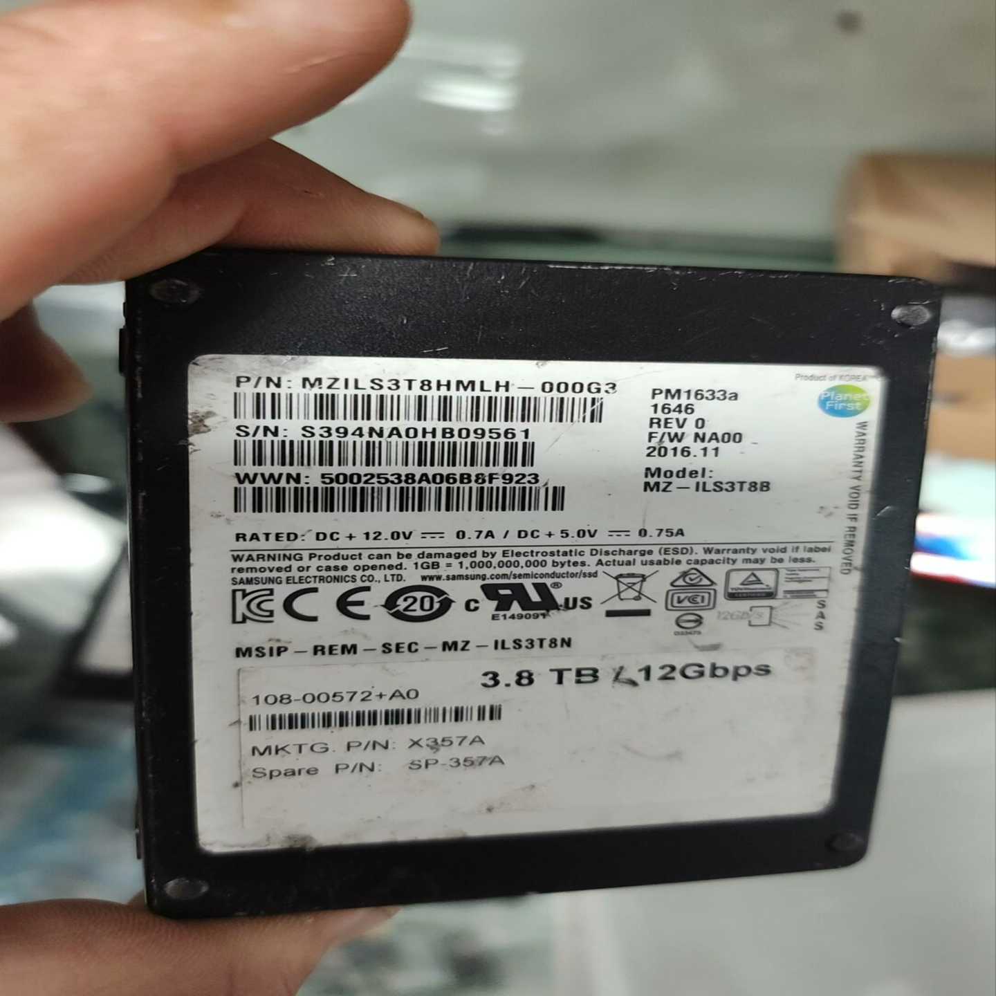 netapp三星pm1633a3.84tbSSD--议价商品