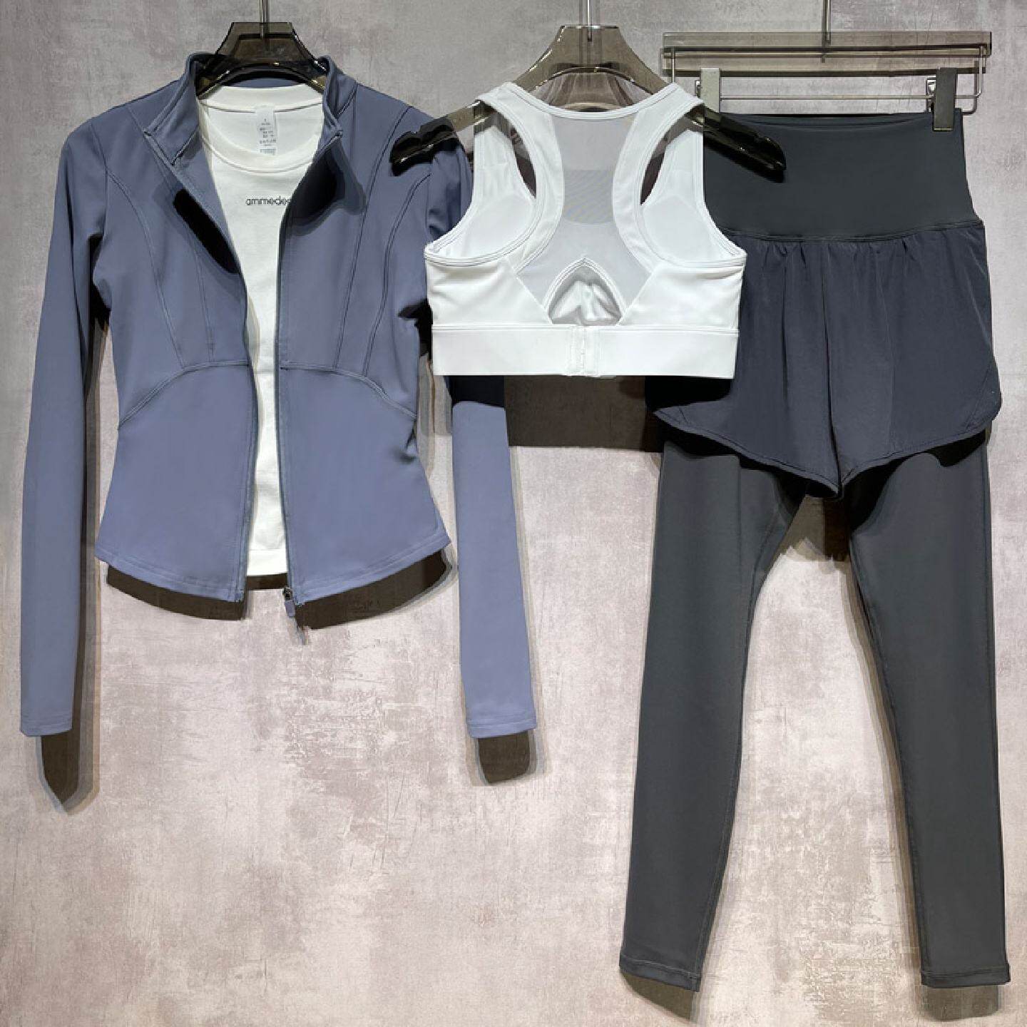 跑步女运动套装春夏晨跑健身房专业速干衣户外透气瑜伽服2026新款