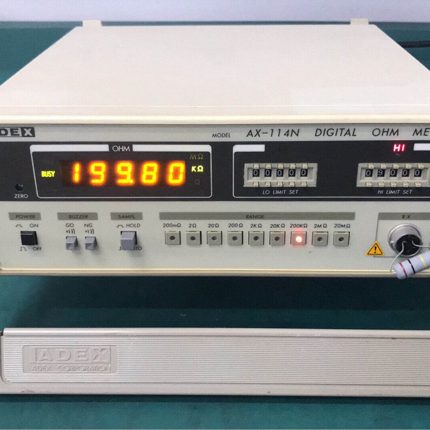 日本 ADEX AX-114N 数字欧姆计 二手电阻表 高精--议价商品