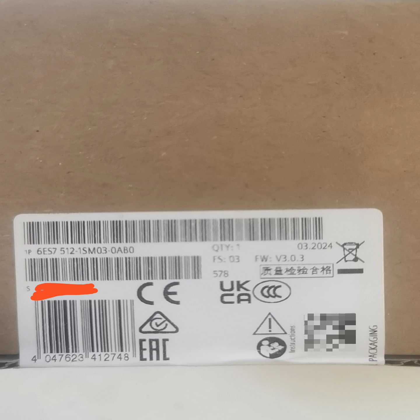 6es7512-1sm03-0ab0模块，未开询价