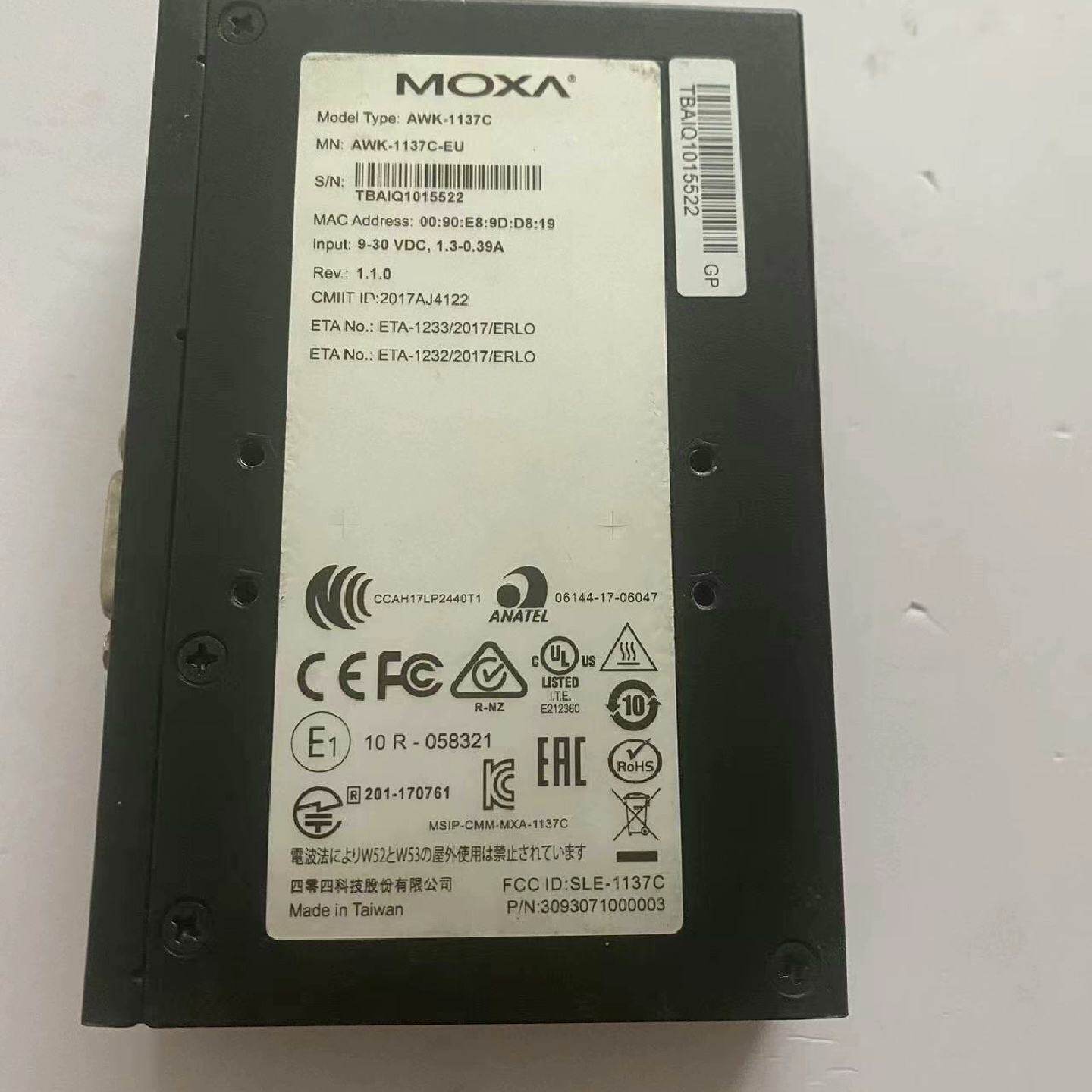 摩莎MOXA AWK-1137C-EU 工业级无线客户端路由--议价商品