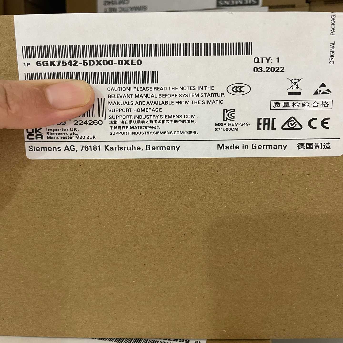 6GK7542-5DX00-0XE0【卡奥电子】